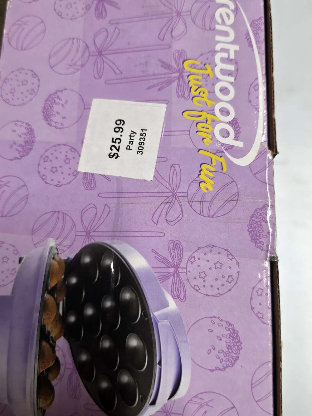 Brentwood Lavender Cake Pop Maker - Purple